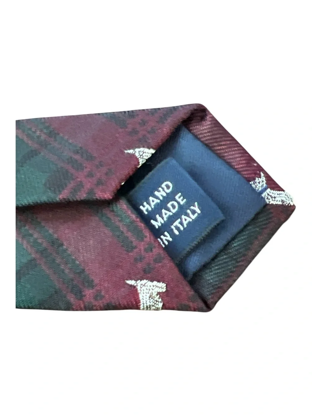 Vtg Polo Ralph Lauren Silk Tie NWT Tartan Plain Embroidered Scottie Dog Ivy